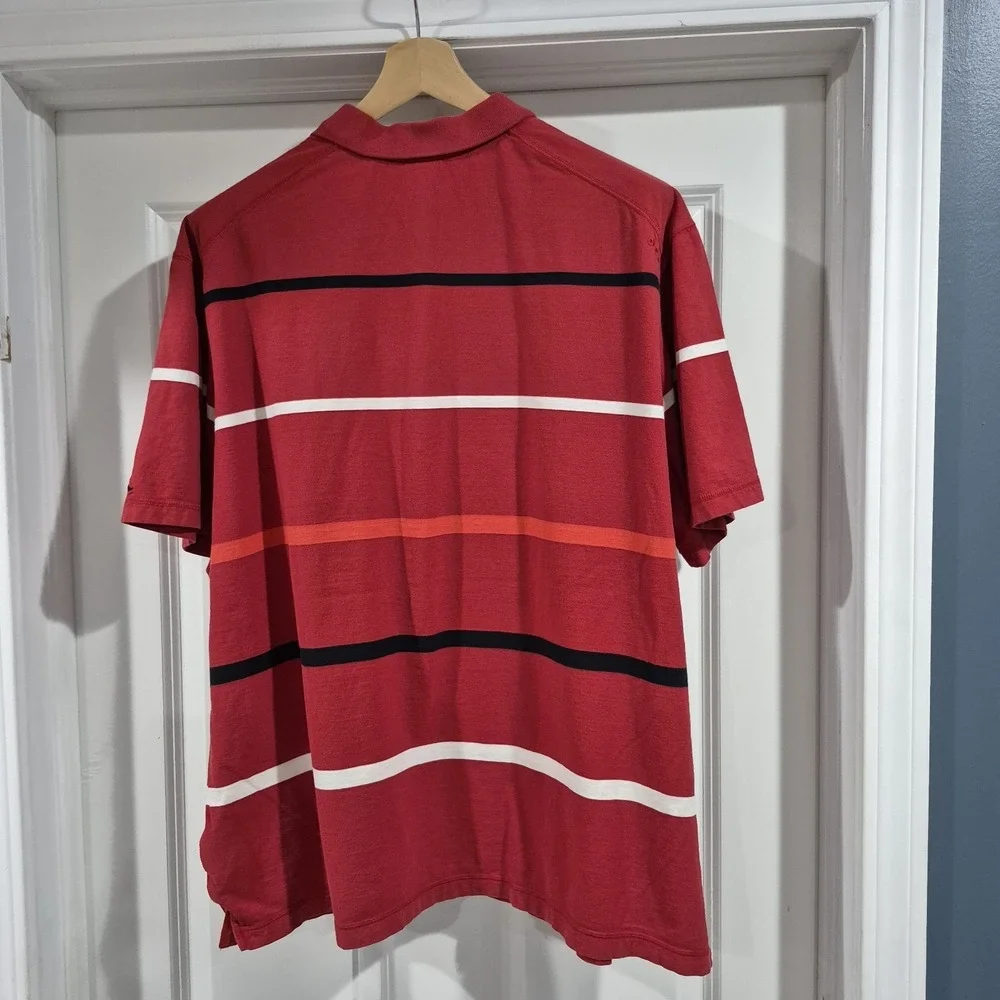 Nike Air Jordan Polo Mens 3XL Red Striped Jumpman Cotton Golf Casual Vintage Y2K
